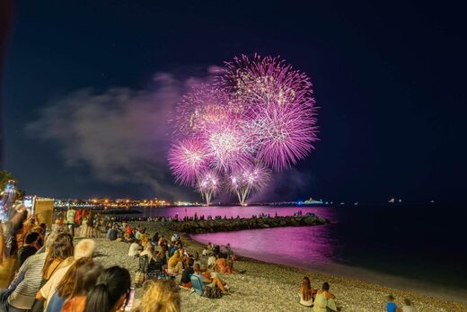 feu d'artifice de cagnes sur mer